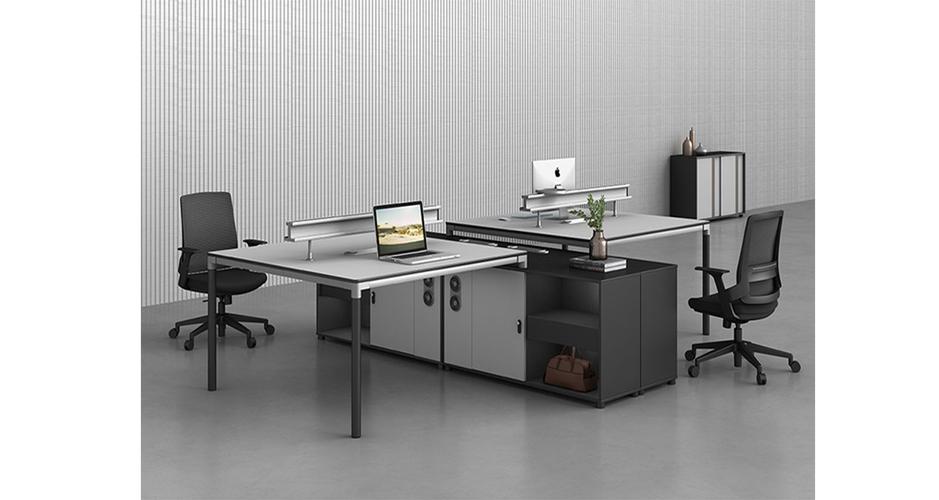 帶密碼鎖屏風(fēng)辦公桌_對(duì)向雙人屏風(fēng)辦公桌-上海品源辦公家具工廠_材質(zhì)